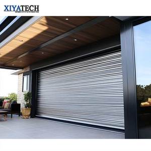 XIYATECH Custom Size New Automatic Aluminum Roll-Up <strong>Shutter</strong> Gate Remote Control Exterior Modern Style <strong>Roller</strong> Garage Doors - Product Image 1