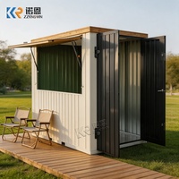 Kiosque de vente au détail en conteneur, magasin extérieur personnalisé pour les boissons, les desserts, les souvenirs et les services à emporter