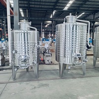 TEKBREW Nouveau Design Cuve de Stockage de Vin en Acier Inoxydable 500L 1000L 300 Litres