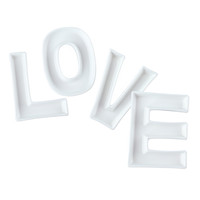 Assiette en porcelaine moderne personnalisée blanche avec 26 lettres, pour bonbons, noix, écologique, décoration de mariage, fête, occasion Horeca, Raylon