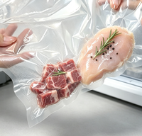 20 sacs réutilisables pour scelleuse sous vide, plats, à fermeture éclair, pour la préparation des repas, les collations, les fruits, les légumes et la congélation, 1,25/4/8,5 L