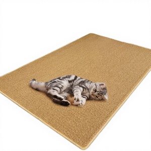 Modern 100% Natural Sisal Fiber Machine Made Reversible Rug Set for Indoor Use Doorway & Pet Sleeping <b>Pad</b> <b>Cat</b> <b>Scratch</b> Resistant - Product Image 3