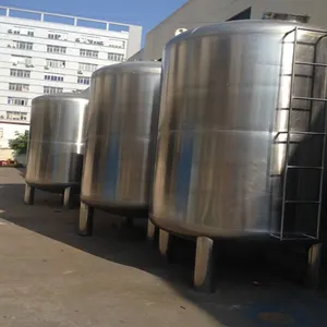 20000 Liter Water Storage Tank Stainless Steel For RO Water Treatment System Reverse Osmosis Purified Water Storage Tank