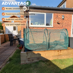 Flexible Net <strong>Grow</strong> <strong>Tunnel</strong> - Garden Greenhouse Mesh Cover <strong>Grow</strong> House Cloche for Protecting Fruit Vegetables Plants Cultivation - Product Image 6