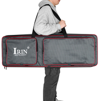IRIN - Bolsa de Transporte para Teclado Electrónico de Piano, 10 mm, Portátil, de Alta Calidad, Impermeable, de Tela Oxford Gruesa, con Capacidad para 61 Teclas