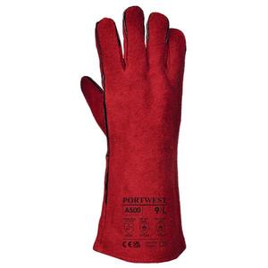 PORTWEST - A500RERXL Soudeurs rouge gantelet-EAN 5036108174614 GANTS - Product Image 2