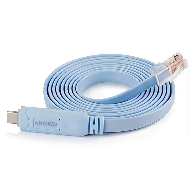FTDI USB Type C to RJ45 Console Cable with FTDI Chip Braid Shielding PVC Jacket Fast Charging for Computer Use