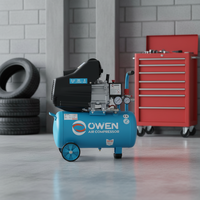 Compresseur d'air à piston industriel Air OWEN certifié CE TUV BM-2024 Portable 2hp 1.5kw Prix direct usine Garantie 1 an Cu