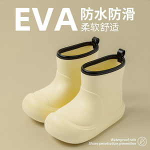 Stivali da pioggia impermeabili alla moda da donna graziosi stivali lunghi antiscivolo Design QW29 - Product Image 1