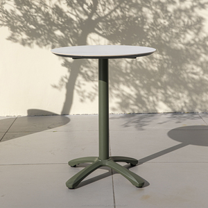 Mesa de Comedor Redonda OSMEN <span class=keywords><strong>Jennifer</strong></span>, Tablero de Piedra Sinterizada de Aluminio, Muebles Modernos para Patio y Restaurante al Aire Libre - Product Image 2