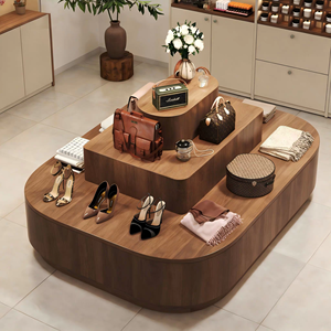 Massivholz Nakajima <span class=keywords><strong>Taitai</strong></span> Wenchuang Beweglicher Mehrstöckiger Ausstellungstisch & Schrank für Tee-, Schmuck- und Kosmetikläden - Product Image 5