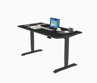 Bureau de travail moderne en fer pour e-sport, ergonomique, réglable en hauteur électriquement, table assis-debout, usage commercial, 1 à 5 ans