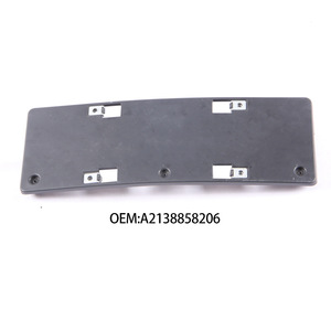 Mercedes-Benz E-Class W213 Bumper License Plate Frame A2138858206 Plastic Hook Type 200 Mm Hole Distance - Product Image 2
