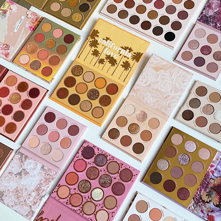 Оптовая продажа, водостойкая металлическая палитра теней для век, закат, Калифорния, любовь, желтые прессованные тени, золотые тени для век, паллеты для макияжа