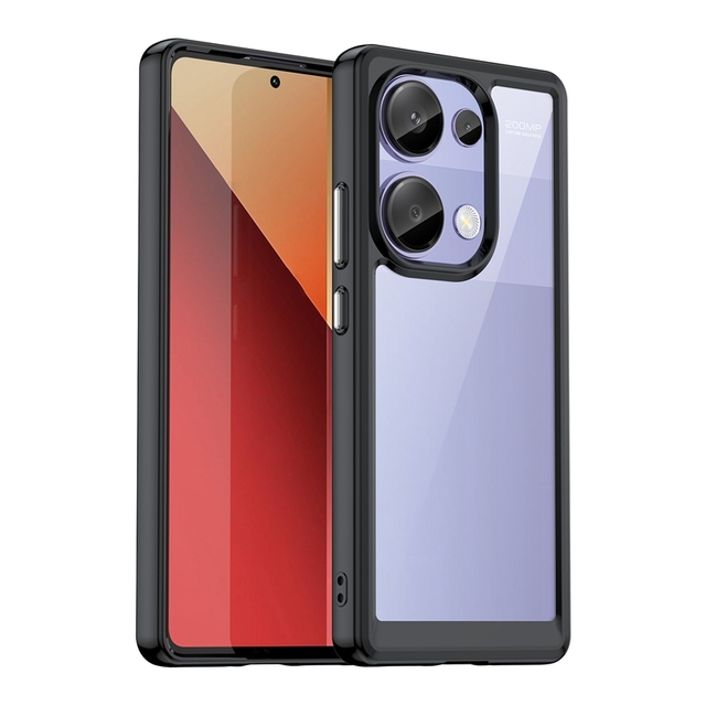 Shockproof Acrylic Clear Transparent Hard PC Back Soft TPU Frame Phone Case for Xiaomi Redmi Note 13 Pro 4G Note12