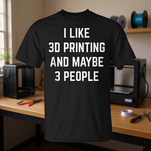 Mi piace la stampa 3D e forse anche la maglietta promozionale con stampa 3D per 3 persone - Product Image 3