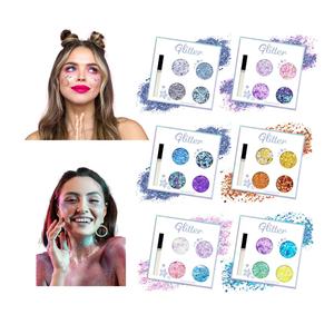 Vente flash : Paillettes holographiques pour les yeux en PET écologiques, durables, de couleur unie, de forme irrégulière, pour le maquillage de fête - Product Image 3