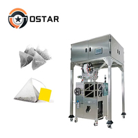 Sachet de thé triangulaire économique en fibres non tissées de nylon et polyester de qualité alimentaire, à scellage automatique vertical tridimensionnel