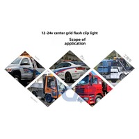 LED-Seitenmarkierungsleuchte, Stroboskoplicht, LKW-Auto-LED-Mini-Kühlergrill-Blitzleuchte, Notfall-Beacon, Warnleuchte