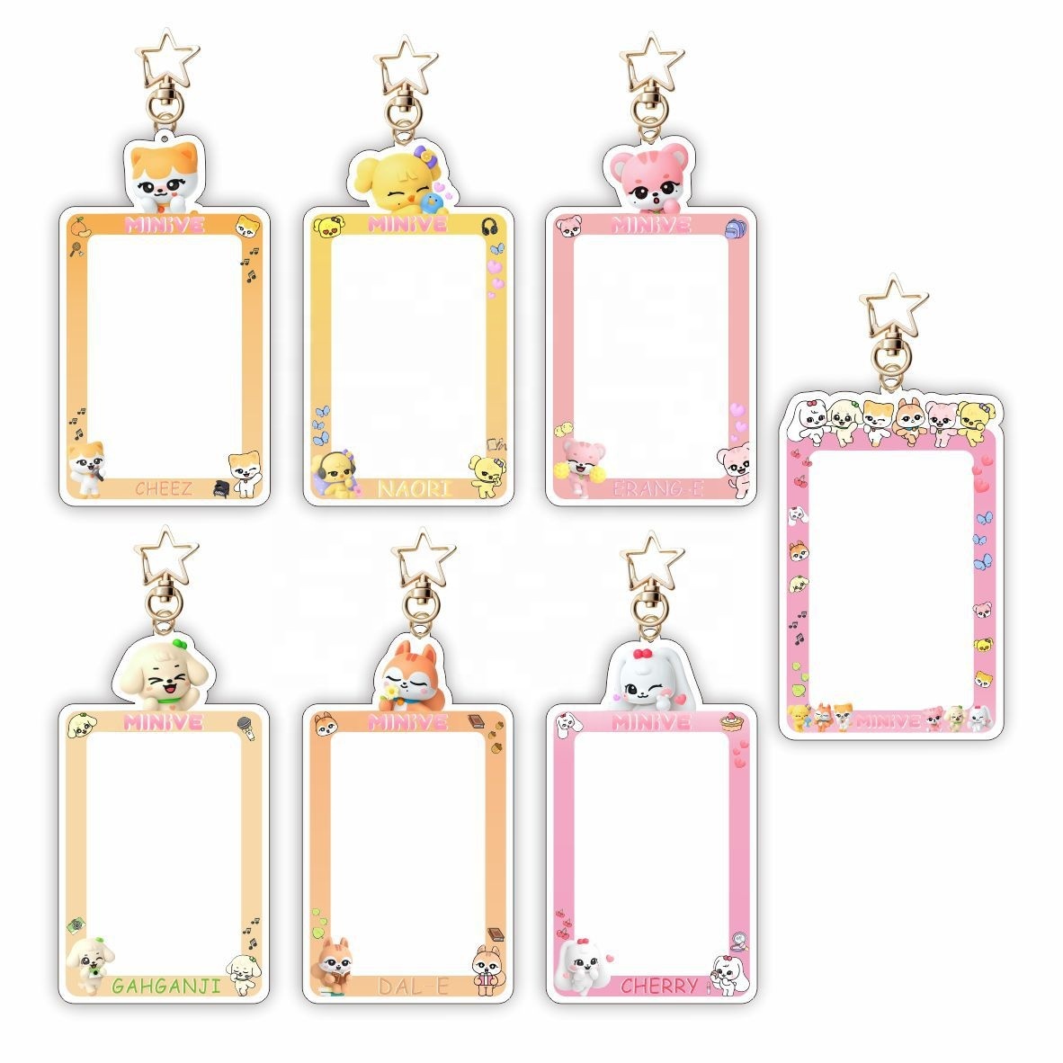 KPOP Acrylic Keychain - Cute IVE MINIVE Wonyoung Card Case
