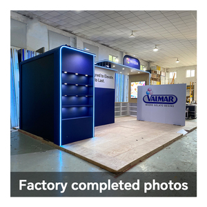 ตู้แสดงสินค้าแบบนำกลับมาใช้ใหม่ได้สำหรับงานอาหารและไอศกรีมงานออกแบบ20x20ft ได้ตามที่ต้องการ - Product Image 3