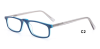 Ventes en gros de lunettes de vue rectangulaires de style rétro simple, montures en acétate de haute qualité unisexes pour lunettes de vue