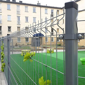 Clôture de sécurité pour terrain de football et aire de jeux scolaire, revêtement en poudre, clôture 3D - Product Image 5