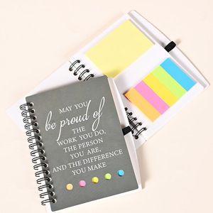 Taccuino personalizzato A6 rilegato a spirale con elegante copertina di carta Stick note <span class=keywords><strong>per</strong></span> organizzazione e promemoria Design personalizzato - Product Image 1