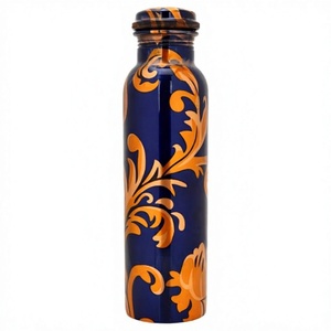Modern Design <b>Plastic</b> <b>Drinkware</b> Stylish Handcrafted Copper Bottle Ayurvedic Properties for Daily Wellness by Axiom Home Accents - Product Image 1