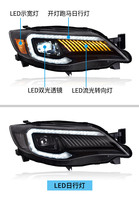 Faros Delanteros LED para Subaru WRX STI 2008 2009 2010 2011 2012 2013 2014, Faros Impreza con Luces de Circulación Diurna y Señal de Giro