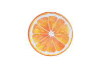 Melamine bord met citroenschijfjesdesign voor café, dessertzaak, strandvakantie, zwembad, informele voedselservice.