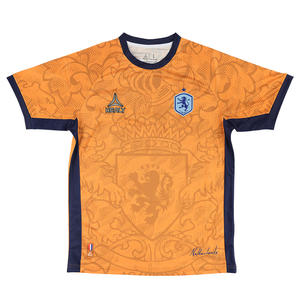 Diseño Personalizado de Escudo de León Naranja para Camiseta Deportiva, Camiseta de Fútbol Elegante y Moderna, Camisetas Deportivas de Verano para Adultos - Product Image 1