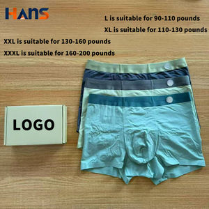 Nuevos Calzoncillos Boxer Personalizados de la Marca Lu para Hombre, Paquete de 3, Ligeros, Cómodos, <span class=keywords><strong>Sin</strong></span> <span class=keywords><strong>Costuras</strong></span>, Calzoncillos Boxer de Alta Calidad para Hombre - Product Image 2