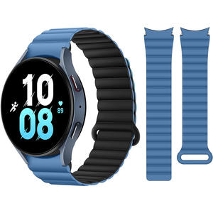 No Gap Sport Loop-correa de hebilla ajustable, bandas magnéticas de silicona para Samsung <span class=keywords><strong>Galaxy</strong></span> <span class=keywords><strong>Watch</strong></span> 4 <span class=keywords><strong>Watch</strong></span> 5, 40mm, 44mm, 42mm, 46mm Pro <span class=keywords><strong>LTE</strong></span> - Product Image 1