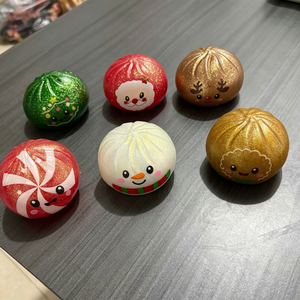 Jouets Squishy en forme de boulette scintillante de 8,5 cm / 3,4 pouces pour Halloween et Noël - Product Image 6