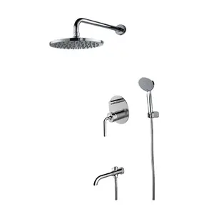 Tap Nhà Thời trang hiện đại thiết kế ẩn trong tường tắm mưa vòi hoa sen vòi diverter Mixer tap phòng tắm vòi hoa sen đặt