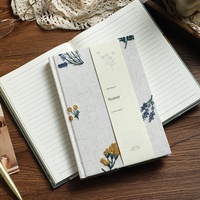 Cuaderno de Tapa Dura A5 Personalizado al por Mayor, con Cubierta de Tela Bordada, Diario para Estudiantes con Páginas Interiores Personalizables