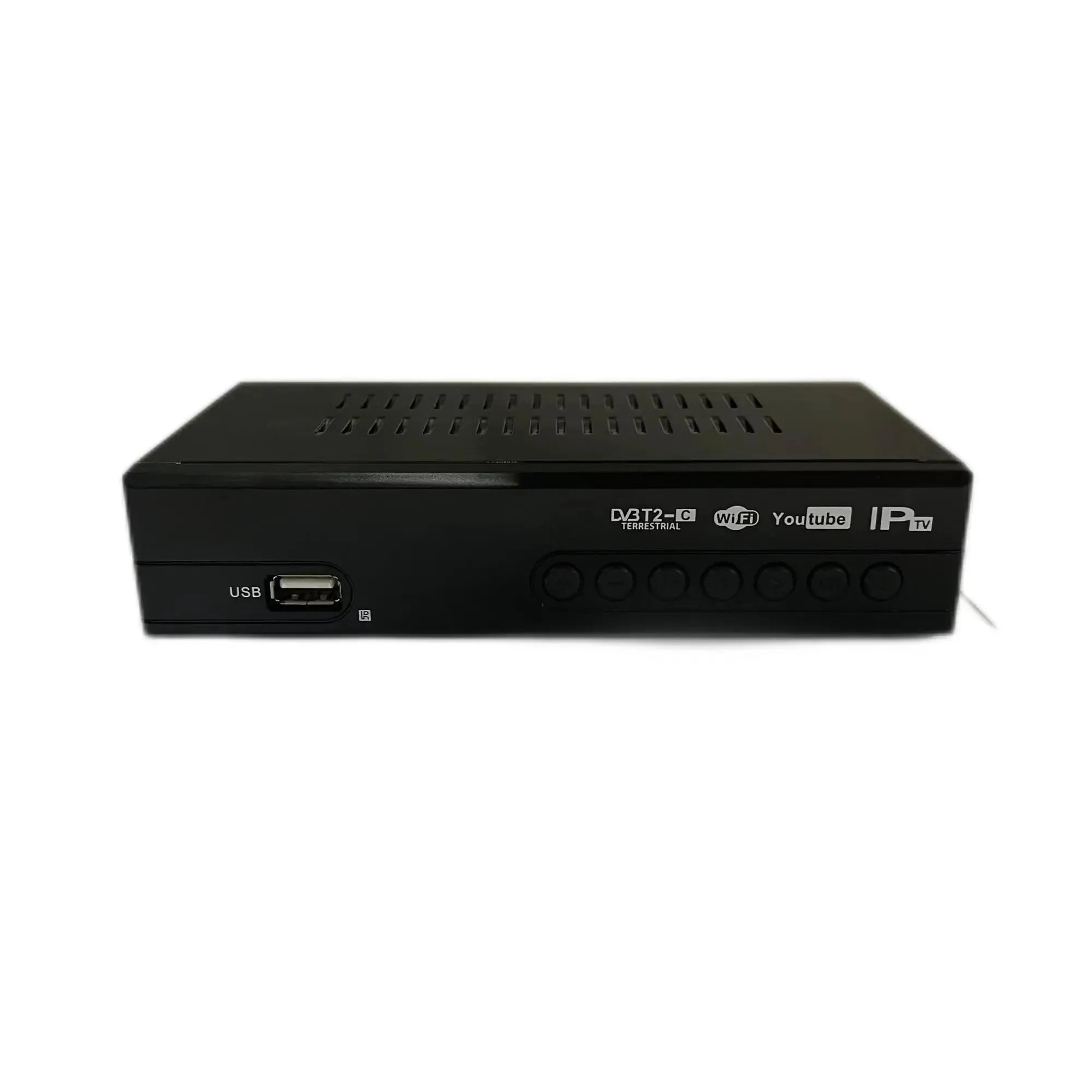 Decodificador de TV FTA de gran oferta, decodificador Stb HD WiFi, receptor de TV, 1080P, H.265, H.264, FULL HD, DVB T2