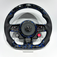 Volante Deportivo Azul Forjado con Botón R8 para Volkswagen VW Golf MK5 MK6 MK7 7.5 GTI GTD GTE R Polo GTI CC Passat Tiguan