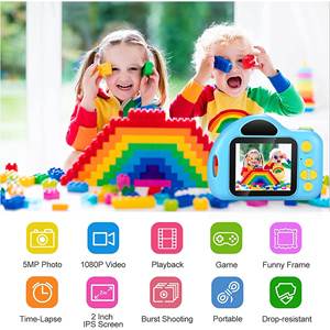 Cámara Infantil con Tarjeta <span class=keywords><strong>de</strong></span> 32 GB, Digital, con Diseño <span class=keywords><strong>de</strong></span> Dibujos Animados, Capaz <span class=keywords><strong>de</strong></span> Tomar <span class=keywords><strong>Fotos</strong></span> y Videos, Cámara <span class=keywords><strong>de</strong></span> <span class=keywords><strong>Fotos</strong></span> Réflex <span class=keywords><strong>de</strong></span> un Solo Lente, Divertida, Juguete, Regalo - Product Image 4