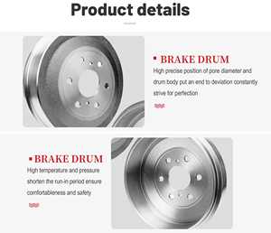 ดรัมเบรกแบบหล่อแรงเหวี่ยงเสริมเหล็กพร้อมลูกปืน ดีไซน์สมดุล สำหรับชุดเพลาหน้า-หลังของรถดงเฟิง ซิโนทรัค - Product Image 5