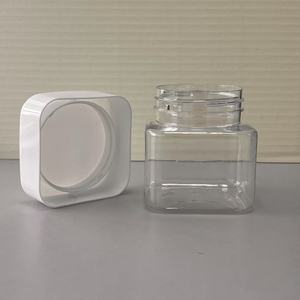 215ml <strong>square</strong> Plastic Jar Food Jar Storage Jar with Screw Cap - Product Image 2