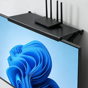 Wall Mounted Storage Rack Rectangle Punch Free For Electronics Office Organizer - Product Image 2