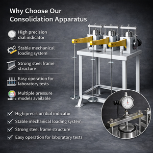 Bodenkonsolidierungsprüfmaschine Geotechnisches Labor-Konsolidierungsgerät Bautechnik-Prüfausrüstung - Product Image 3