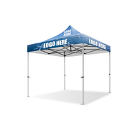 Tente de réception professionnelle 5x5 imperméable avec logo imprimé HD, structure en aluminium pour salon professionnel