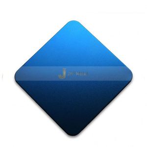 LL213 Good Price PVD Coating Blue Rose Gold <b>Sandblasted</b> Finish Stainless Steel Plate Matt Finish Decorative Cladding Bending - Product Image 1