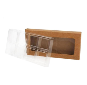 Scatole in Carta Kraft per Cera Profumata all'Ingrosso, Confezioni per Cioccolato di Grado Alimentare con Finestra - Product Image 6