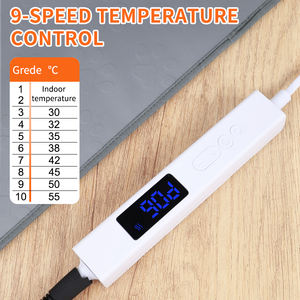 Coussin chauffant pour animaux de compagnie 10 température réglable chien chat coussin chauffant avec minuterie étanche intérieur Silicone électrique tapis chauffants pour animaux de compagnie - Product Image 5