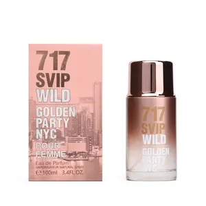 JYVL8012 yepyeni VIP 100ml gül vahşi altın parti dökün femme 717 kadınlar için parfüm