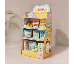 Chứng nhận có thể điều chỉnh các tông hiển thị bán lẻ đứng cho kệ cửa hàng cho chương trình khuyến mãi và Thiệp chúc mừng hiển thị - Product Image 5